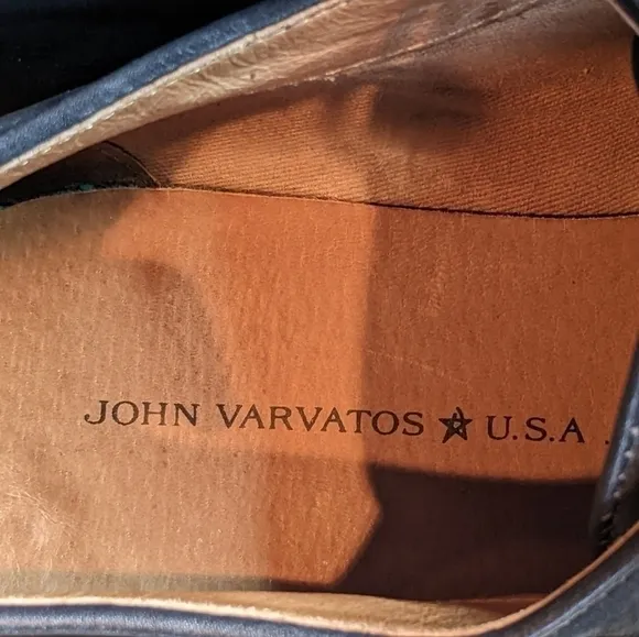 JOHN Varvatos Blue Suede Oxford Shoes 9M