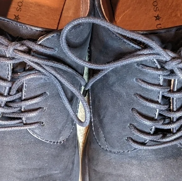 JOHN Varvatos Blue Suede Oxford Shoes 9M