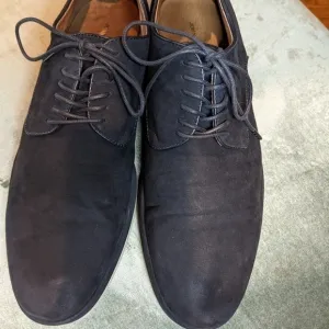 JOHN Varvatos Blue Suede Oxford Shoes 9M