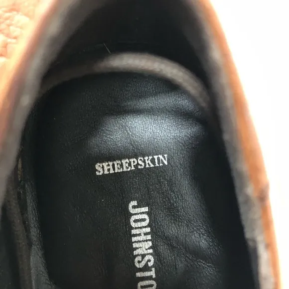 Johnston &amp; Murphy 20-1276 Sheepskin Tabor Cap Toe Shoes 7 1/2M