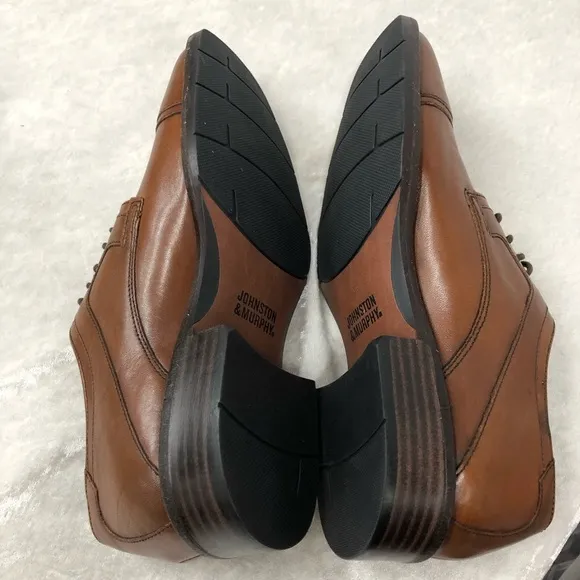 Johnston &amp; Murphy 20-1276 Sheepskin Tabor Cap Toe Shoes 7 1/2M