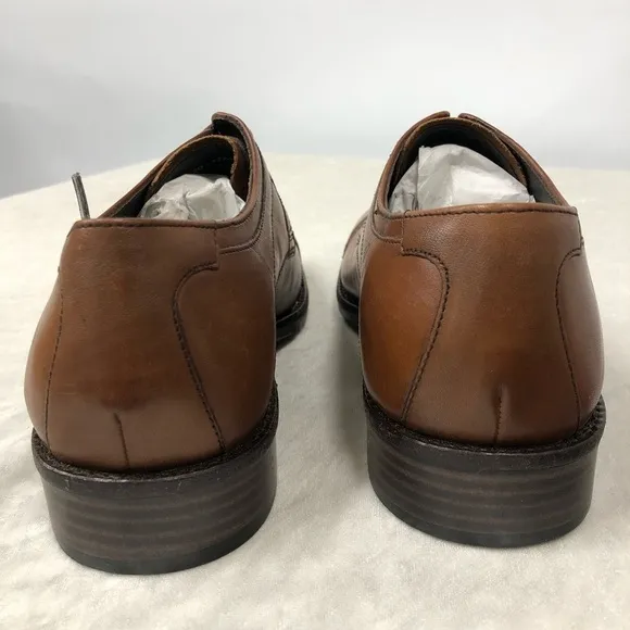 Johnston &amp; Murphy 20-1276 Sheepskin Tabor Cap Toe Shoes 7 1/2M