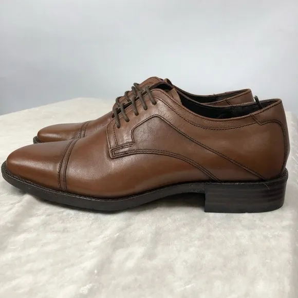 Johnston &amp; Murphy 20-1276 Sheepskin Tabor Cap Toe Shoes 7 1/2M