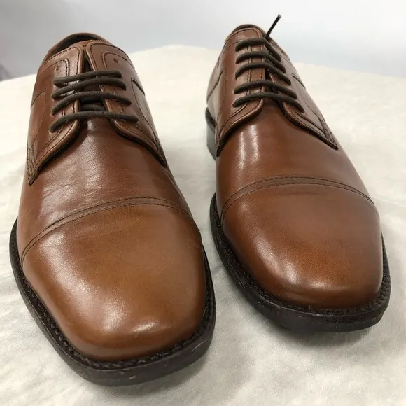 Johnston &amp; Murphy 20-1276 Sheepskin Tabor Cap Toe Shoes 7 1/2M