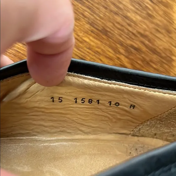 Johnston &amp; Murphy Black Leather Loafers with Penny Strap