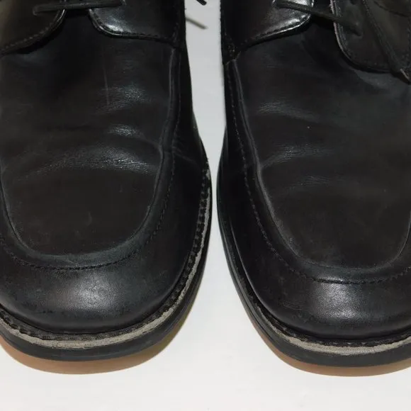 Johnston &amp; Murphy Black Soft Leather Lace Up Dress Shoes Men's Size 10.5 M