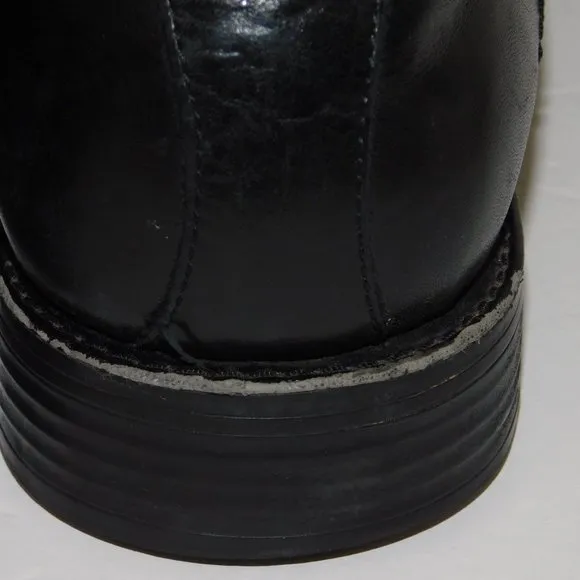 Johnston &amp; Murphy Black Soft Leather Lace Up Dress Shoes Men's Size 10.5 M