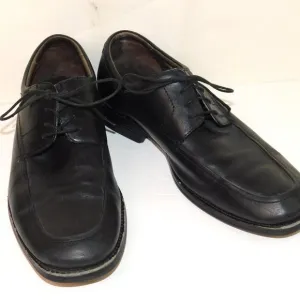 Johnston &amp; Murphy Black Soft Leather Lace Up Dress Shoes Men's Size 10.5 M