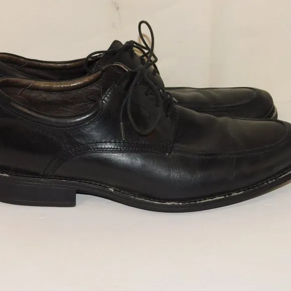 Johnston &amp; Murphy Black Soft Leather Lace Up Dress Shoes Men's Size 10.5 M