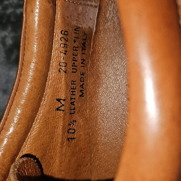 Johnston &amp; Murphy Dress Shoes Mens Size 10 1/2 Oxford Lace Up Brown Soft Leather