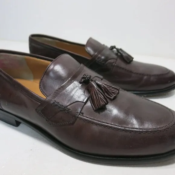 Johnston &amp; Murphy Leather Dress Loafers Shoes Men's Footwear Moccasins Sz 11.5 M