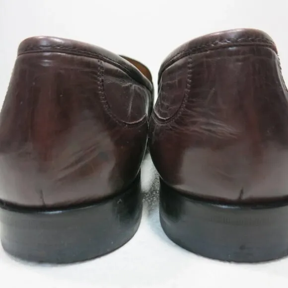 Johnston &amp; Murphy Leather Dress Loafers Shoes Men's Footwear Moccasins Sz 11.5 M