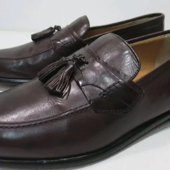 Johnston &amp; Murphy Leather Dress Loafers Shoes Men's Footwear Moccasins Sz 11.5 M