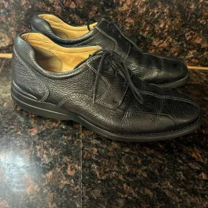 Johnston &amp; Murphy Oxford pebbled Sheepskin leather 10