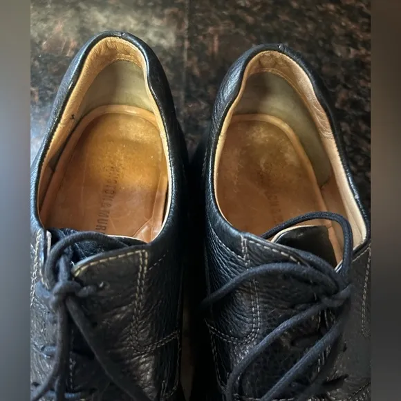 Johnston &amp; Murphy Oxford pebbled Sheepskin leather 10
