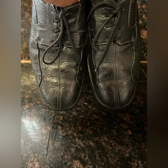 Johnston &amp; Murphy Oxford pebbled Sheepskin leather 10