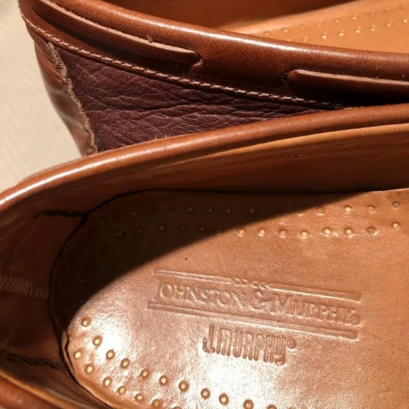 Johnston &amp; Murphy soft leather driving shoes