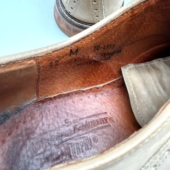 Johnston &amp; Murphy Suede Oxford Dress Shoes Mens SIZE 12 Academia Evening Spring