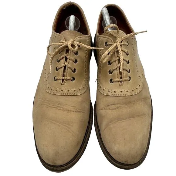 Johnston &amp; Murphy Suede Oxford Dress Shoes Mens SIZE 12 Academia Evening Spring