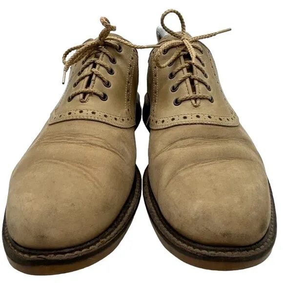Johnston &amp; Murphy Suede Oxford Dress Shoes Mens SIZE 12 Academia Evening Spring