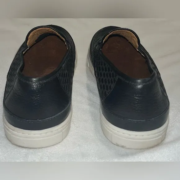 Johnston &amp; Murphy Tyler Laser Weave Men’s Slip-On Black Shoe Size 8M