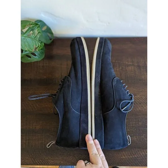 John Varvatos Star USA Navy Blue Suede Derby Oxford Shoes - Size 9.5