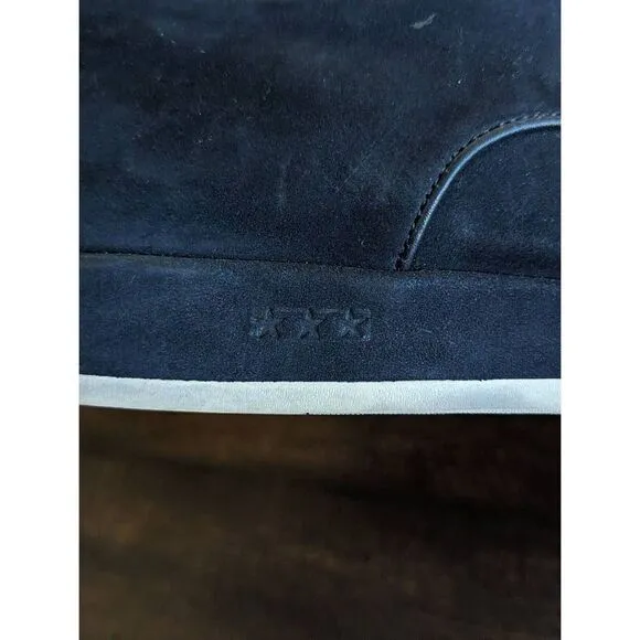 John Varvatos Star USA Navy Blue Suede Derby Oxford Shoes - Size 9.5