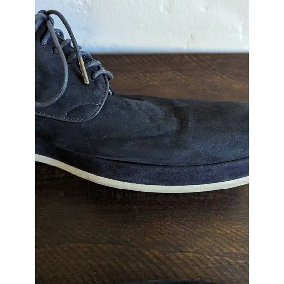 John Varvatos Star USA Navy Blue Suede Derby Oxford Shoes - Size 9.5