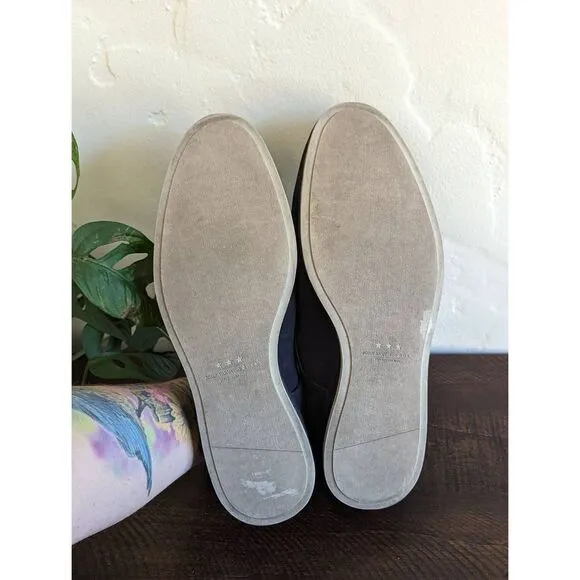 John Varvatos Star USA Navy Blue Suede Derby Oxford Shoes - Size 9.5
