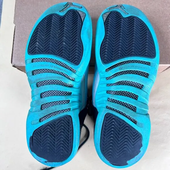 Jordan 12 Retro Hyper Jade Sneaker Shoes (GS) Kids 6.5Y 510815-017