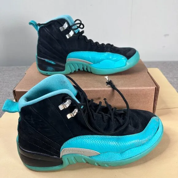 Jordan 12 Retro Hyper Jade Sneaker Shoes (GS) Kids 6.5Y 510815-017