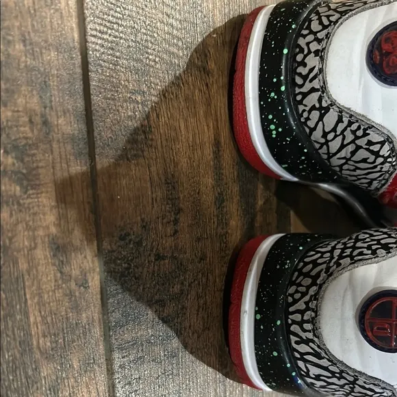Jordan Spizike Poison Green Wolf Grey Fire Colorway 7 Y