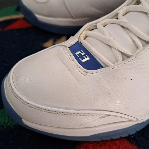 Jordan Team Strong Low Shoes 2006 Men Sz 11 White Blue - 313534102-RARE