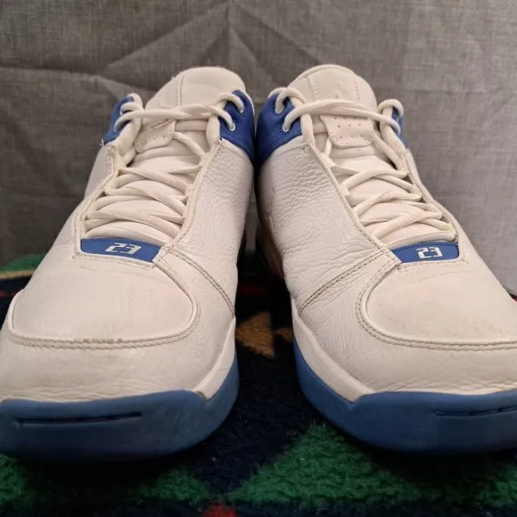 Jordan Team Strong Low Shoes 2006 Men Sz 11 White Blue - 313534102-RARE