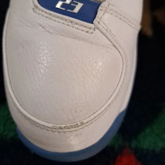 Jordan Team Strong Low Shoes 2006 Men Sz 11 White Blue - 313534102-RARE