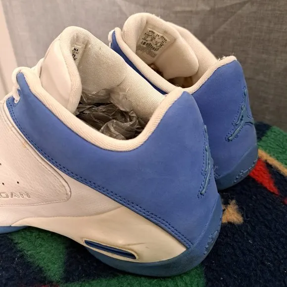 Jordan Team Strong Low Shoes 2006 Men Sz 11 White Blue - 313534102-RARE