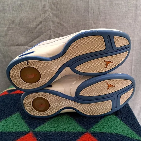 Jordan Team Strong Low Shoes 2006 Men Sz 11 White Blue - 313534102-RARE