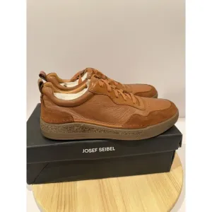 Josef Seibel Cleve 01 Casual Sneakers Shoes Camel Brown Suede Mens US 8.5 EU 42
