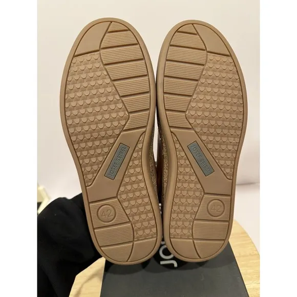 Josef Seibel Cleve 01 Casual Sneakers Shoes Camel Brown Suede Mens US 8.5 EU 42