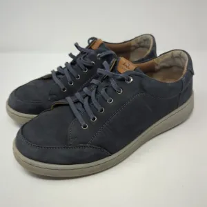 Josef Seibel David Dark Blue Suede Shoes Sneakers Mens Size 10