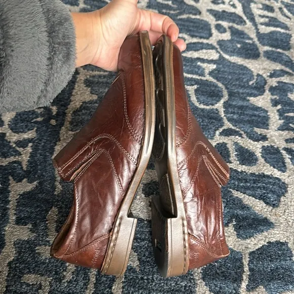 Josef Seibel Men’s Douglas Leather Slip on Loafers/Shoes Size 11 EU 44 Brown