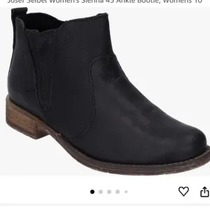 Josef Seibel Sienna 45 black leather ankle boot size 37 / 6. Soft leather lining