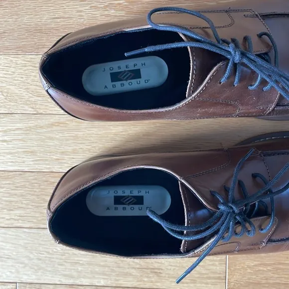 Joseph Abboud Fletcher 10.5 Brown Leather Men's Shoes