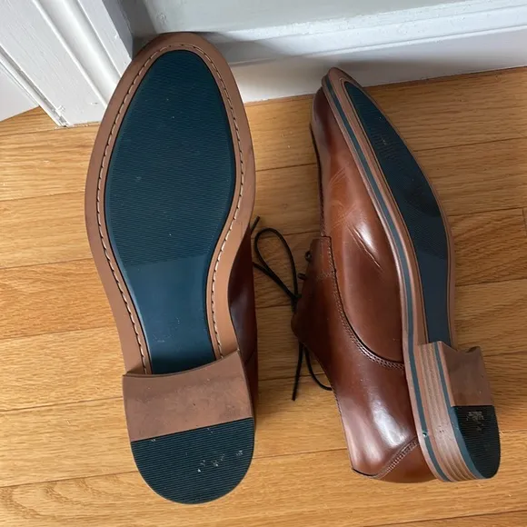Joseph Abboud Fletcher 10.5 Brown Leather Men's Shoes