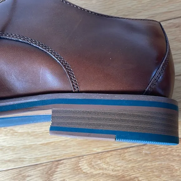 Joseph Abboud Fletcher 10.5 Brown Leather Men's Shoes