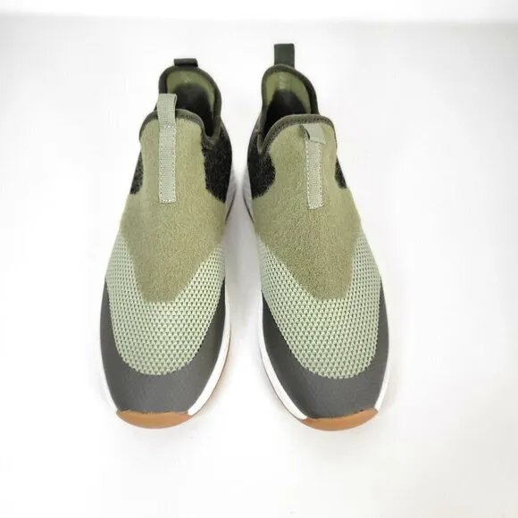 JSLIDES Multi Knit pull on comfort Sneakers Green | size 6