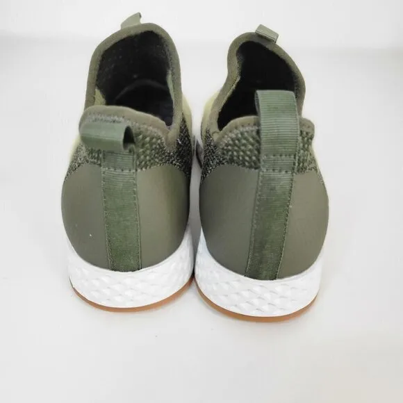 JSLIDES Multi Knit pull on comfort Sneakers Green | size 6
