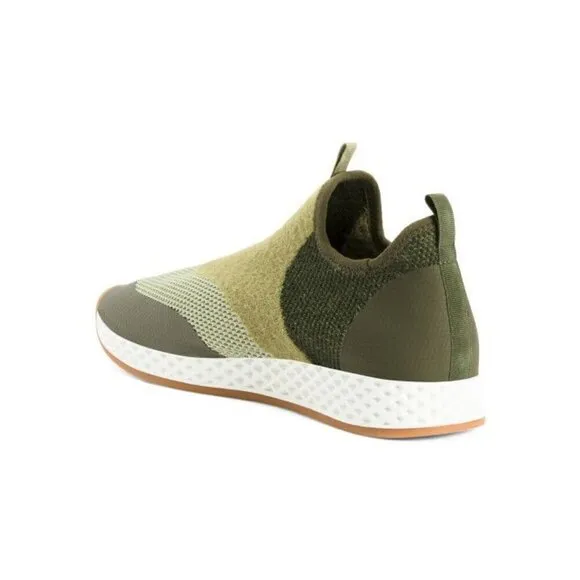 JSLIDES Multi Knit pull on comfort Sneakers Green | size 6