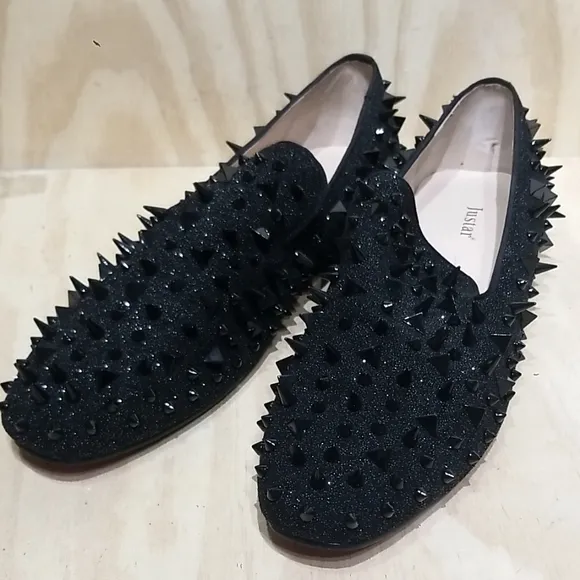 Justar Men's Studded Spikes Loafers Men's size 12