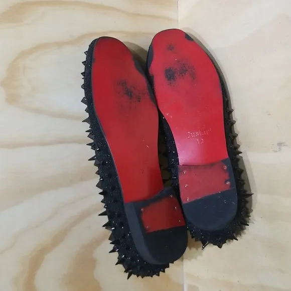 Justar Men's Studded Spikes Loafers Men's size 12